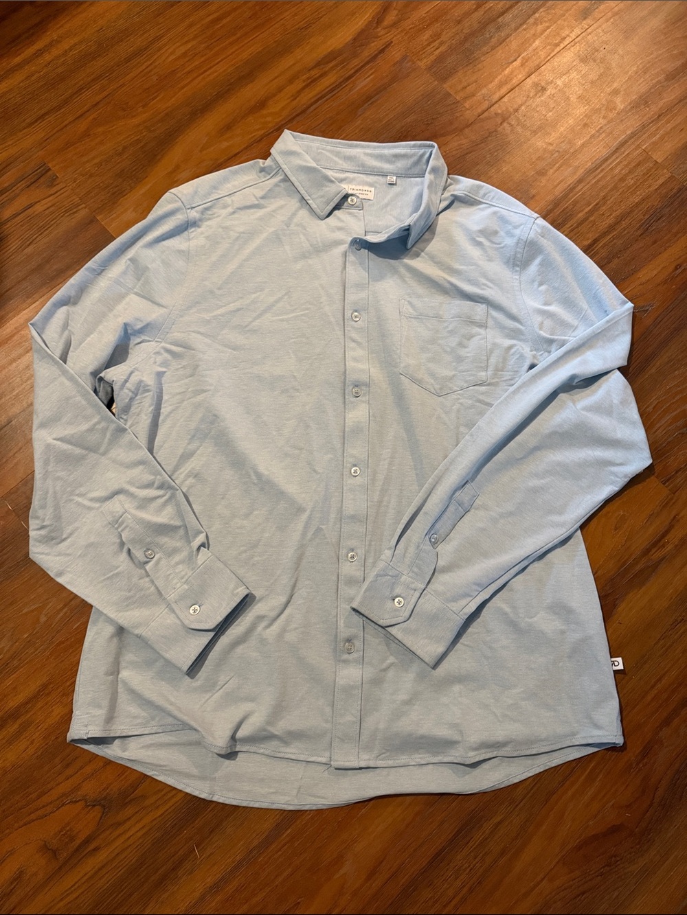 Men’s 7Diamonds Classic Long-Sleeve Light Blue Men's Shirt